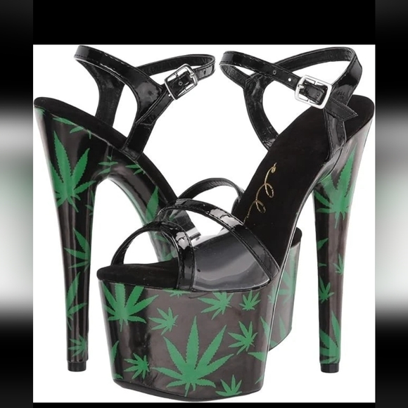 Ellie Sexy Platform Flower Print Stripper Pole Dancer High Heels Shoes New inBox - Picture 1 of 5